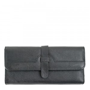 Portofel piele naturala neagra PTF146
