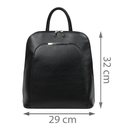 Rucsac dama piele naturala neagra GF1391