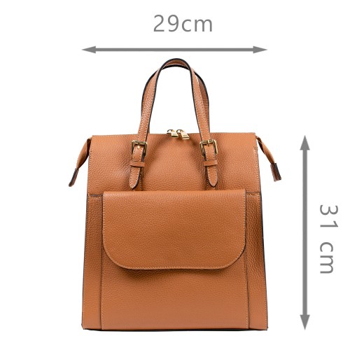 Rucsac piele maro GF3394