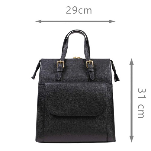 Rucsac piele neagra GF3395